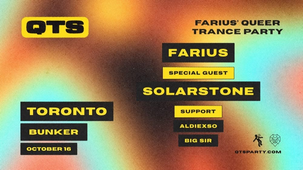QTS: Toronto (Farius - Solarstone - ALDIEXSO - BIG SIR) flyer